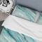 Designart 'Silver Springs I Blue Green' Farmhouse Bedding Set - Duvet Cover & Shams